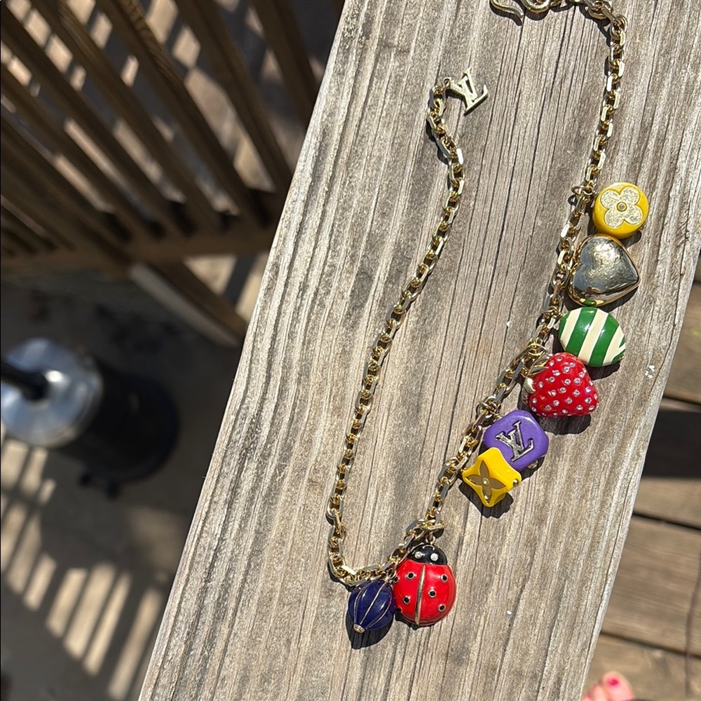 Louis Vuitton Gold Charm Necklace